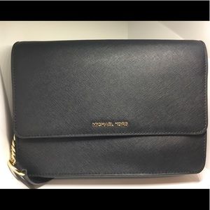 Authentic Michael Kors Heather Black Crossbody